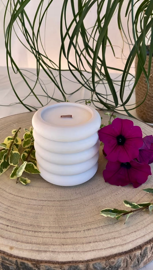 Bougie senteur Violette et rose - Nuage